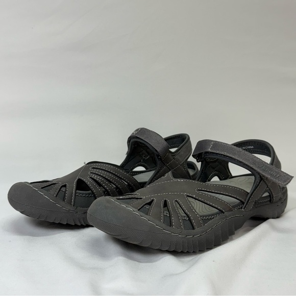 J Sport By Jambu Poppy Sandals Sport Walking Comfort Gray Women's Size 7‎ - Picture 1 of 8